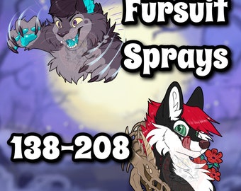 Fursuit Sprays - Fabric Freshener. Scents 138-208