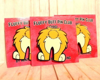 Corgi Enamel Pin