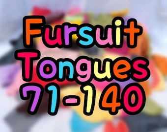 Ready To Install Fursuit Tongues. 71-140