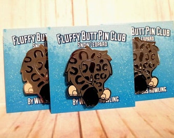 Snow Leopard Enamel Pin