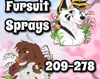 Fursuit Sprays - Fabric Freshener. Scents 209-278