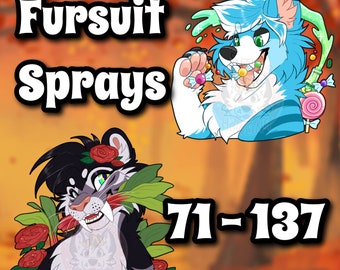Fursuit Sprays / Fabric Cleaner. Scents 71-138