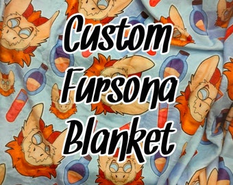 Custom Fursona Blanket