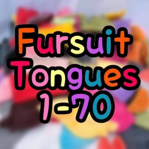 Ready to Install Fursuit Tongues 1-70