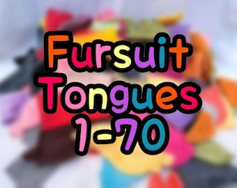 Ready to Install Fursuit Tongues 1-70