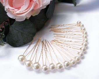 Set of 18 Pearl Hair Pins Bridal Hair Accessory,  Pearl Pins,  Wedding Hair Pin