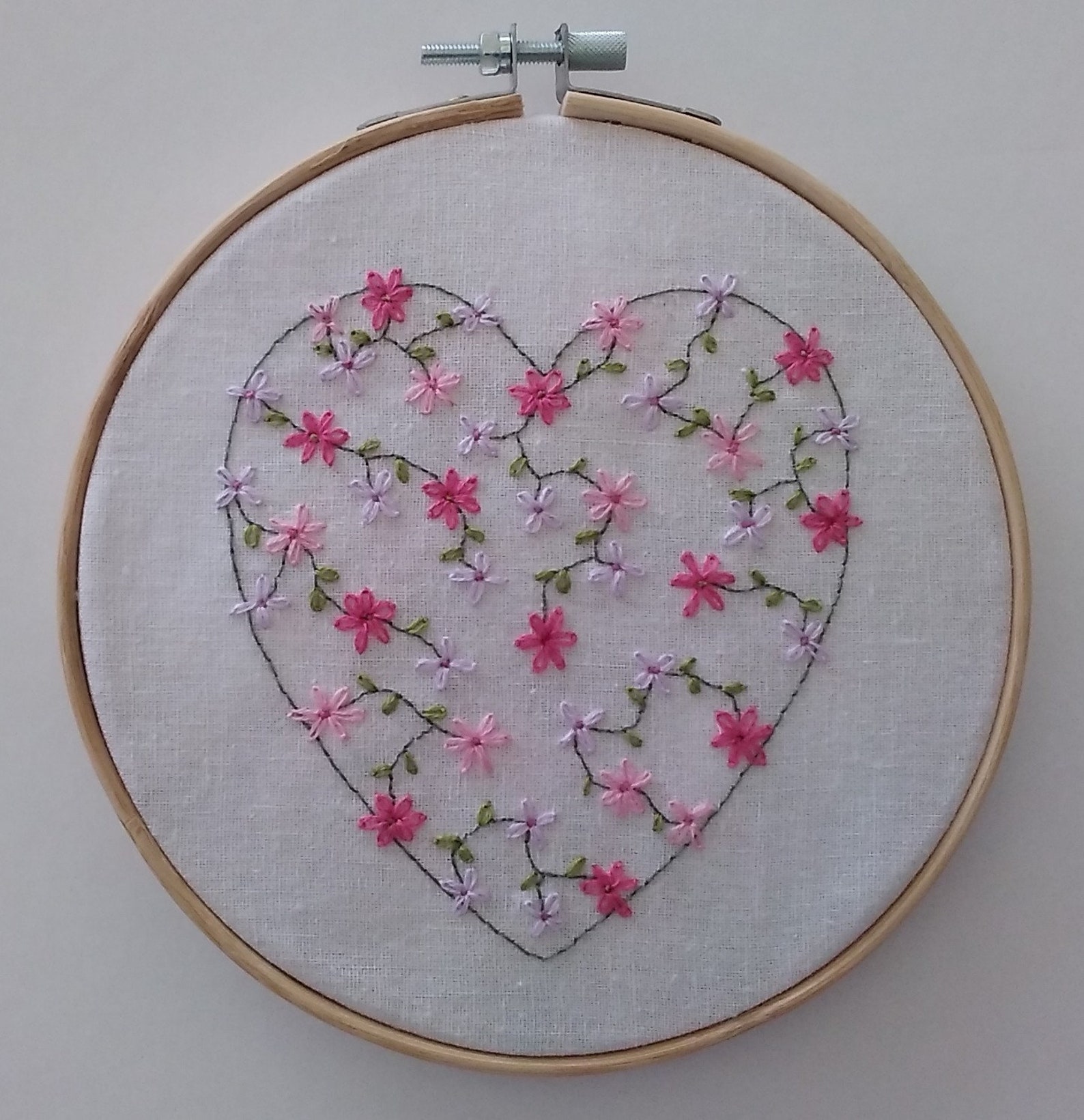 Heart Embroidery KIT Heart Embroidery Heart Needlecraft Kit Etsy