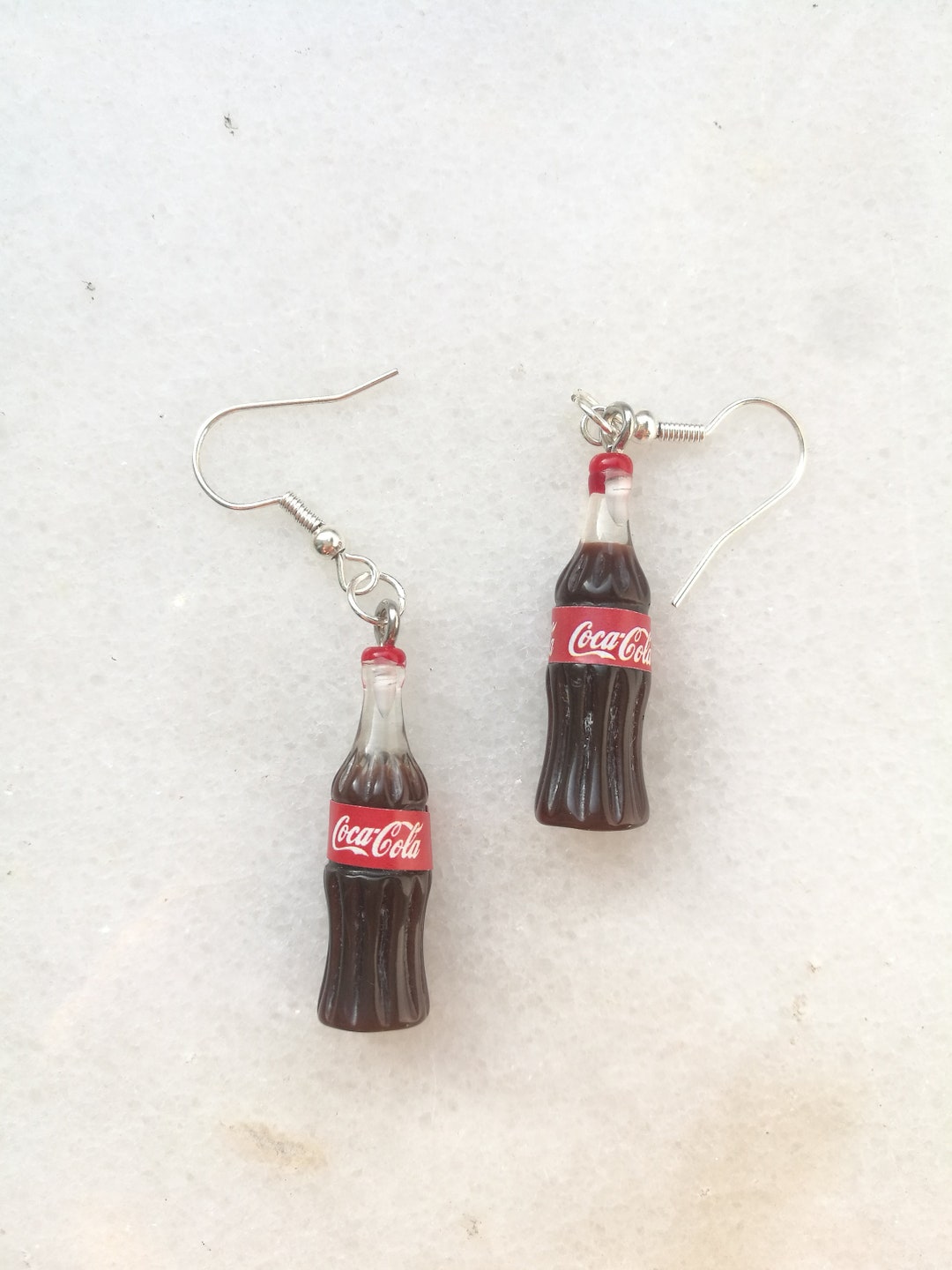 Coca Cola Bottle Earrings Coke Soda Cute Miniature Bottles Etsy