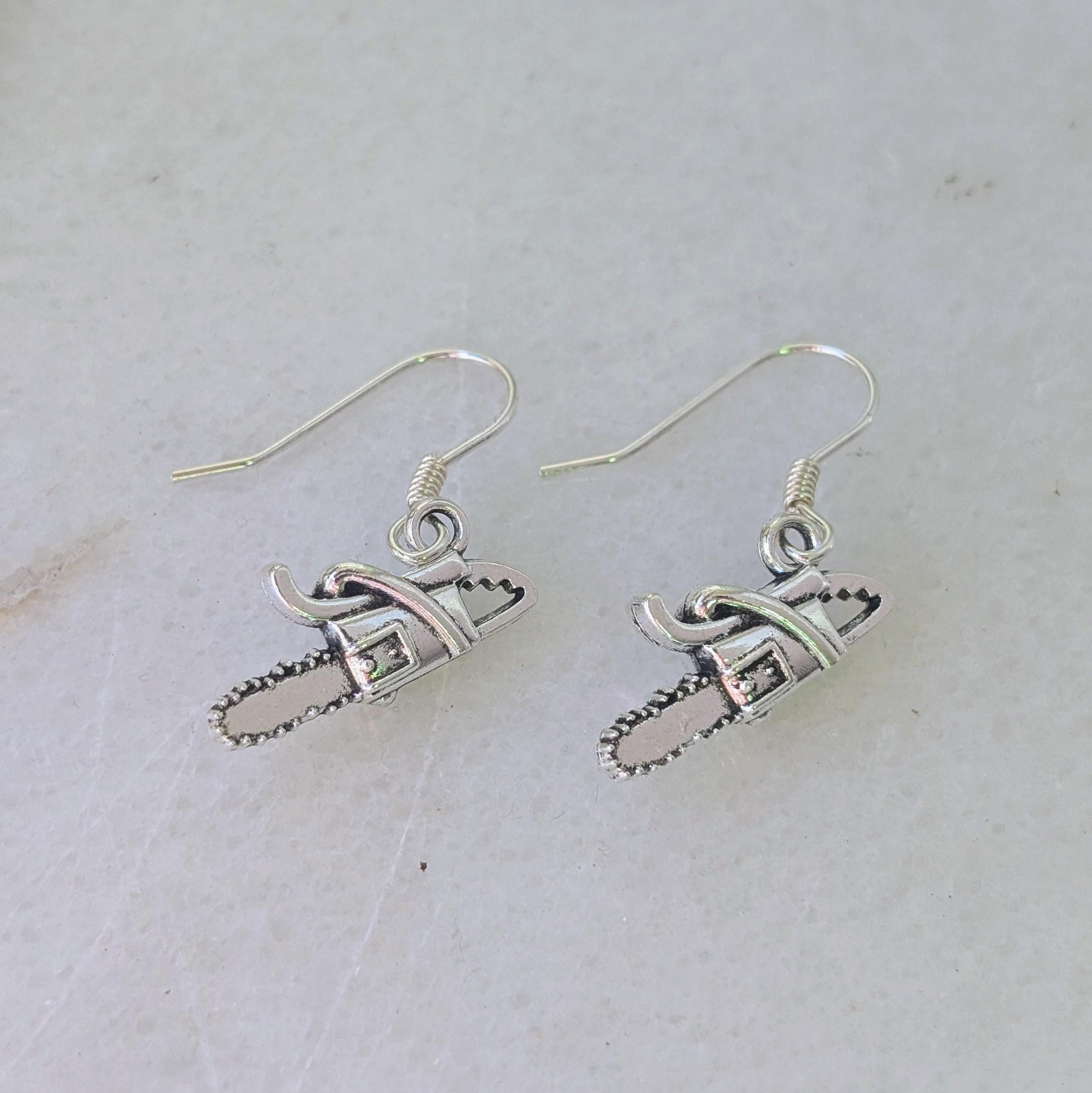 Chainsaw Earrings, Texas Chainsaw Massacre Costume, Leatherface
