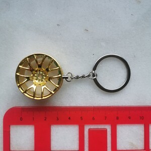 Car Tire Rim F1 Keychain, Formula 1 Wheel Alloygold Keyring Charm, Rims ...