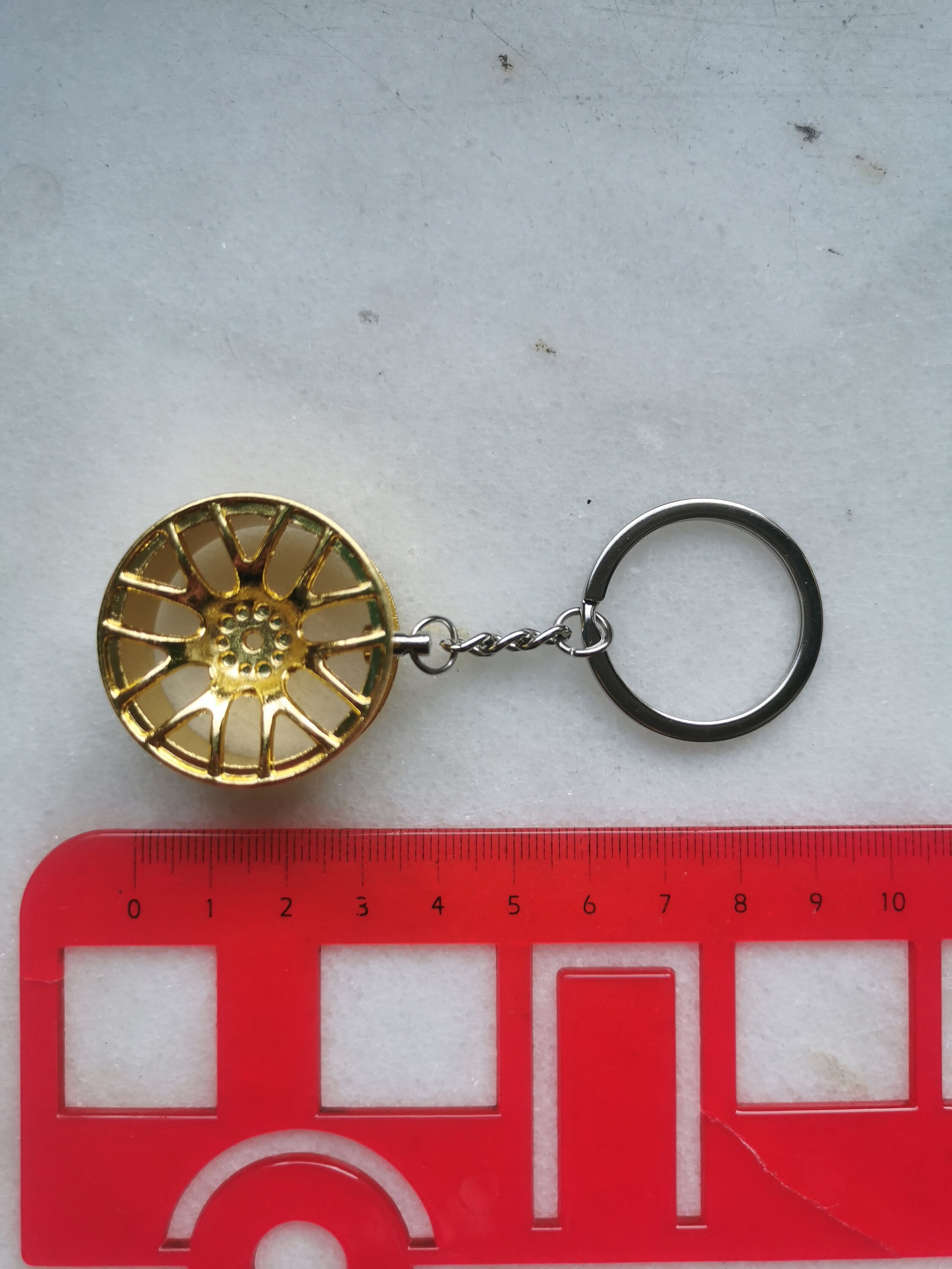 Car Tire Rim F1 Keychain, Formula 1 Wheel Alloygold Keyring Charm, Rims ...