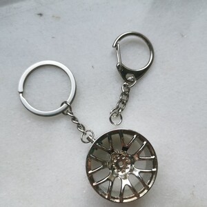 Car Tire Rim F1 Keychain, Formula 1 Wheel Alloygold Keyring Charm, Rims ...