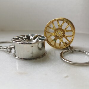 Car Tire Rim F1 Keychain, Formula 1 Wheel Alloygold Keyring Charm, Rims ...