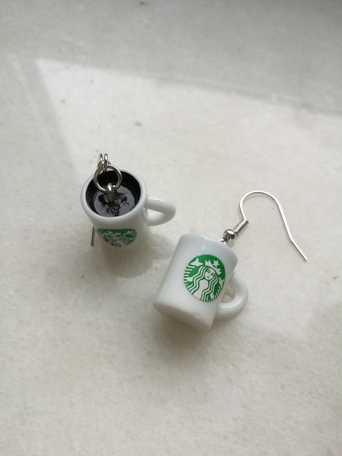 Starbucks Coffee Mug Cup Earrings Fake Food Drop Earrings Etsy