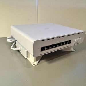 Unifi Switch Pro XG 8 PoE and 210w PSU - Leviton Structure Media Center Mount