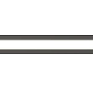 May include: A black metal rack with a rectangular opening in the center. The rack has two small holes on each side.