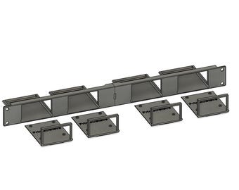 x4 Raspberry Pi Side Out High Rise Trays - 1U 19in Rack Mount
