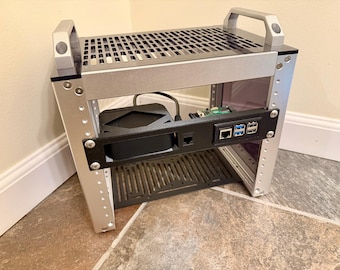 Bandeja deslizable para Philips Hue Bridge Pro y Raspberry Pi - Montaje en mini rack de 10 pulgadas (1U)