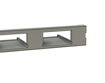 Vassoi estraibili per Raspberry Pi x2 - 1U metà lato