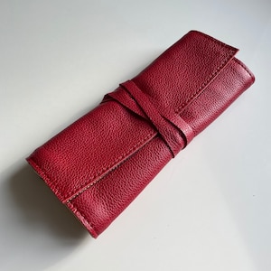 Borsa per il trucco per pennelli, porta pennelli per il trucco arrotolato, custodia per cosmetici in pelle personalizzata, custodia per pennelli per il trucco per cosmetologo, custodia per pennelli per il trucco
