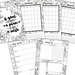 Printable Coloring Calendar, Monthly, Weekly and Daily Planner, Undated ...