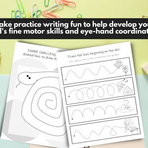 tracing activity sheets for kids ages 3 5 lines and shapes etsy