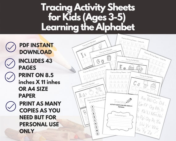 Alphabet Tracing Worksheets: ABC Writing Practice (PDF Printable)