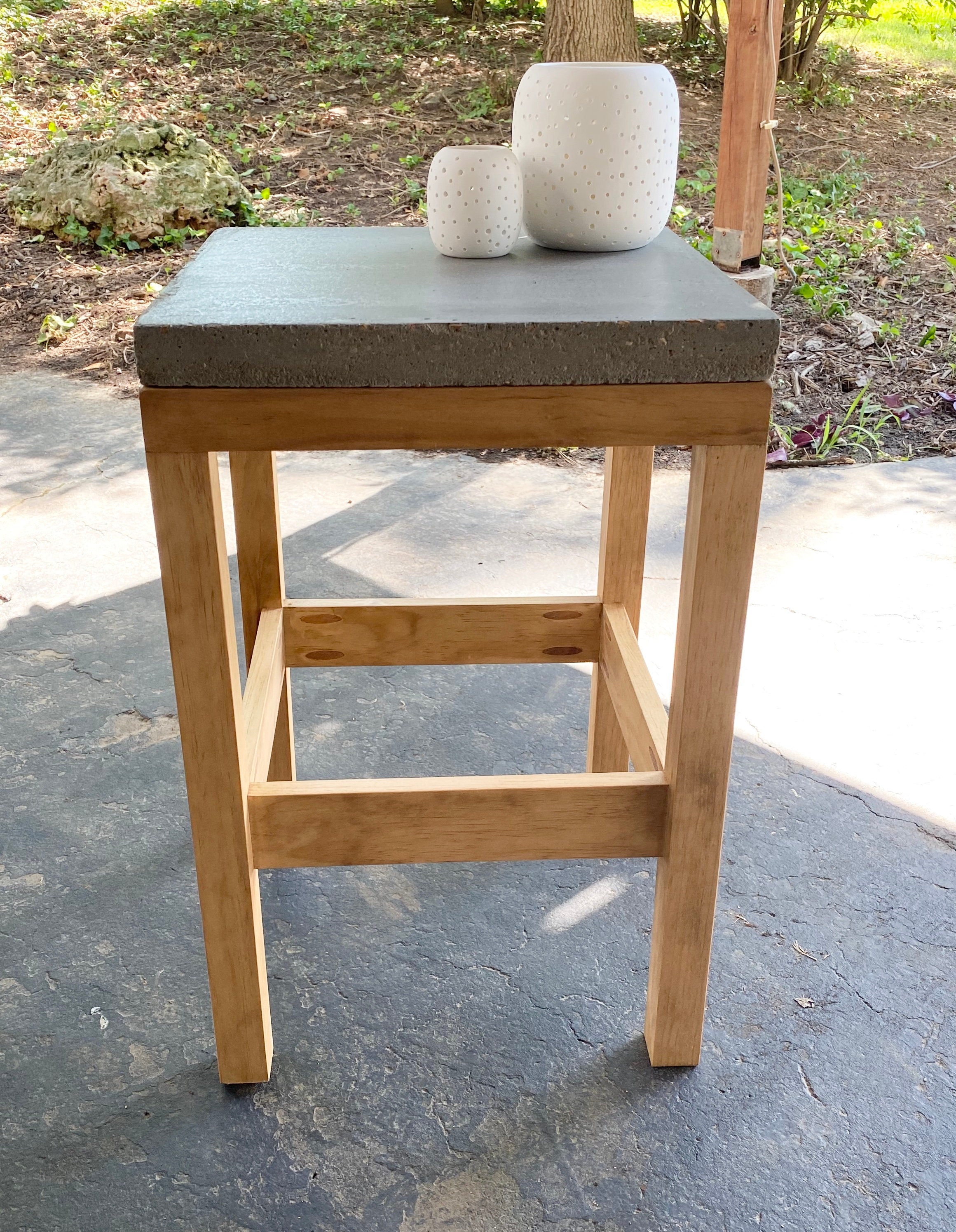 DIY Side Table With Concrete Top Etsy UK