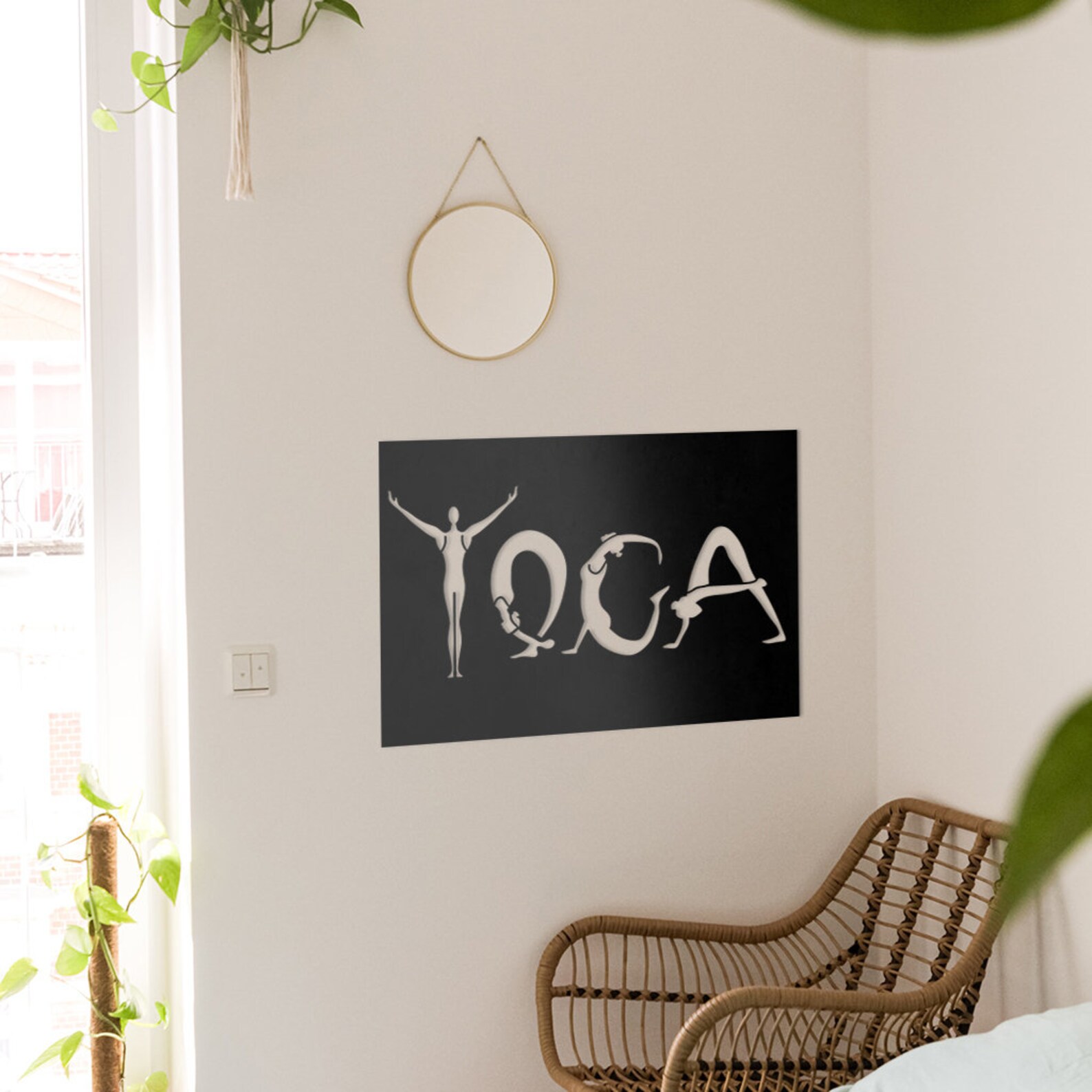 Yoga metal wall signs Yoga wall art Etsy