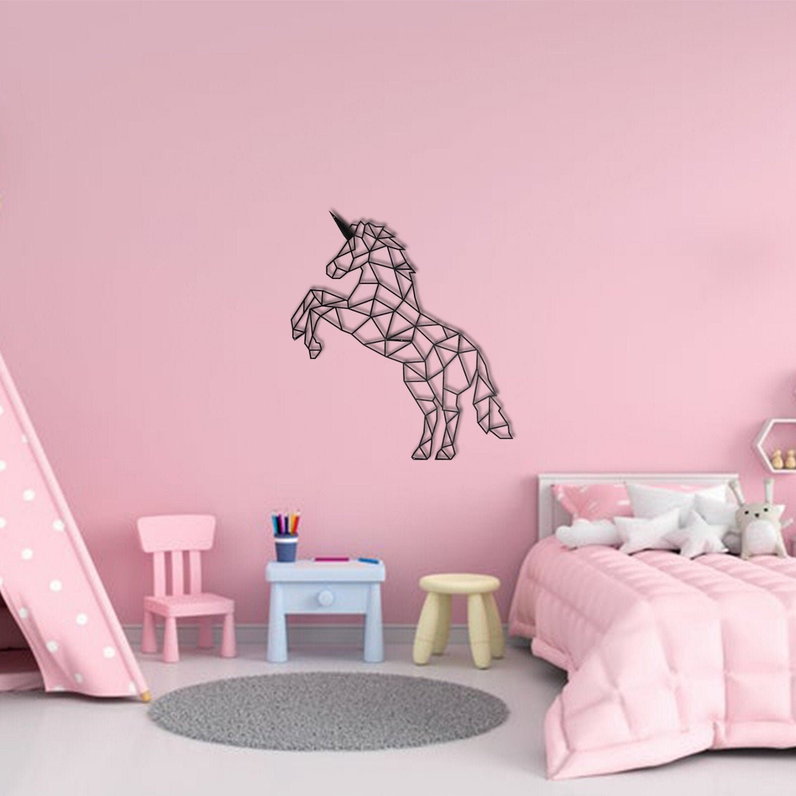 Unicorn Metal Wall Decor Unicorn wall art Etsy