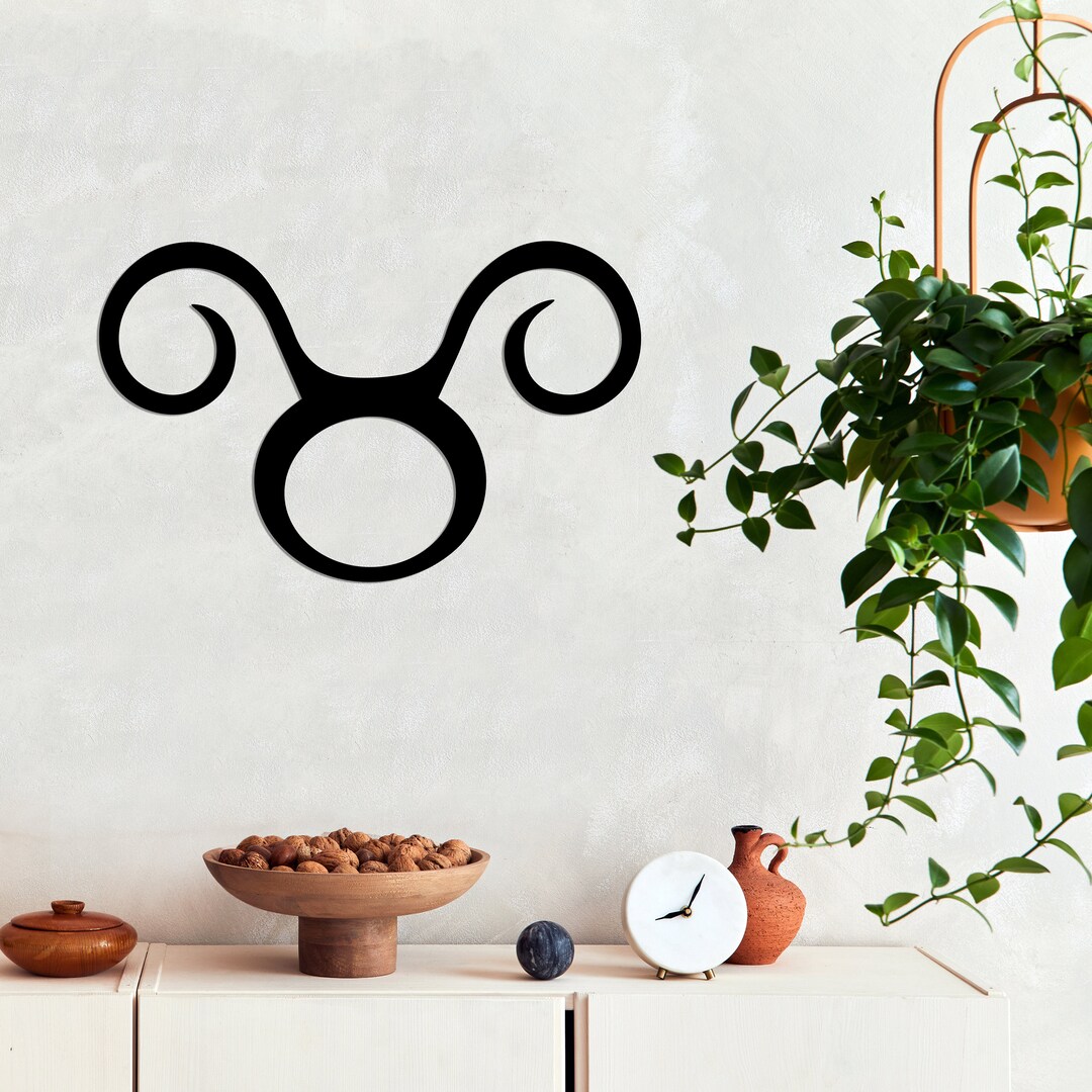 Taurus Zodiac Sign Metal Wall Art, Horoscope Sign, Taurus Wall Art