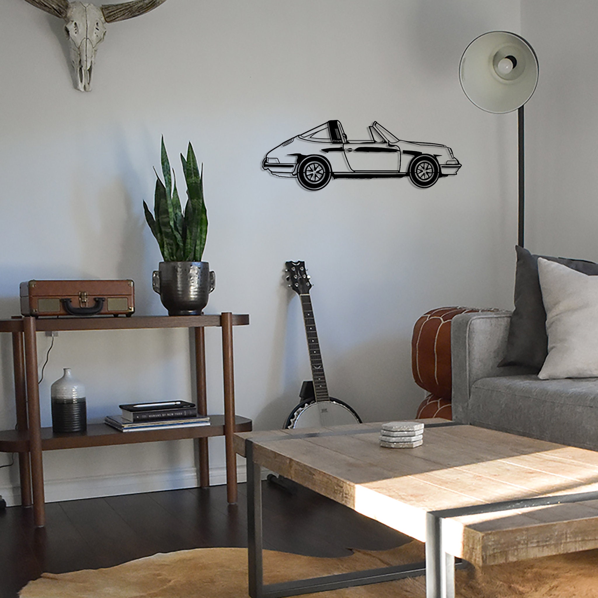 Porsche 911 Targa Classic metal wall decor Car wall art Etsy