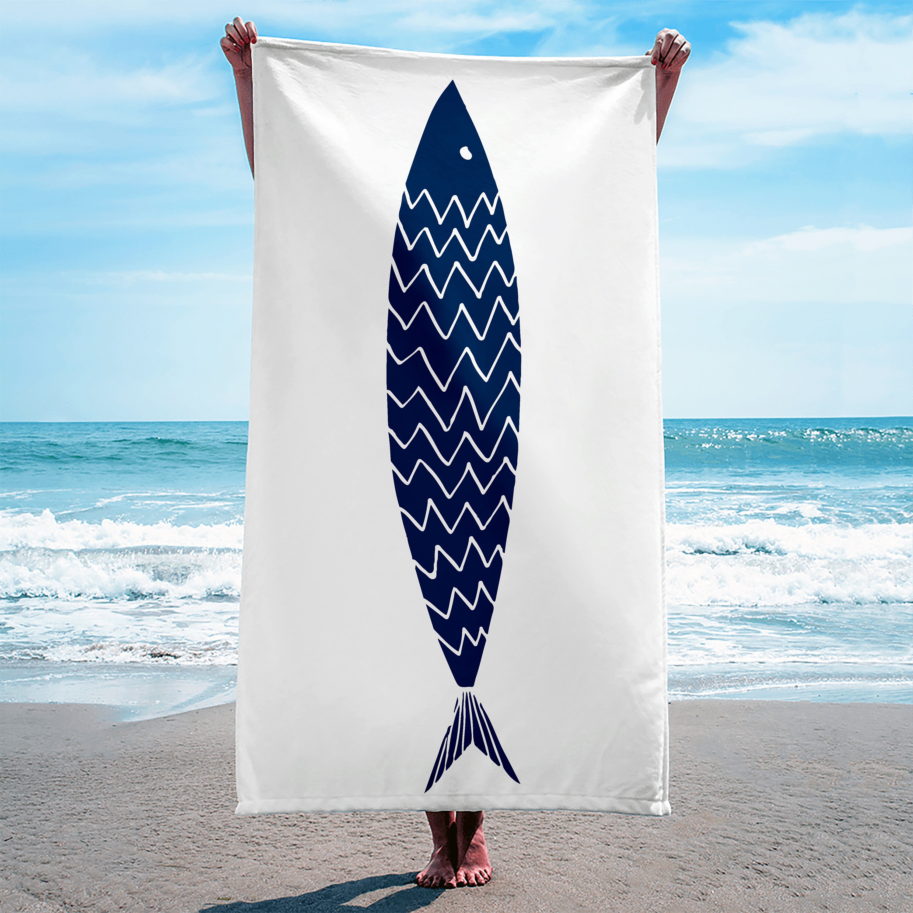 Fish beach towel new arrivals