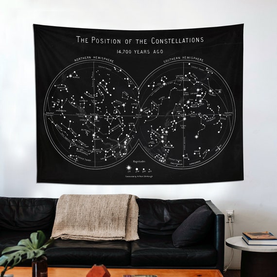 Star map tapestry sale