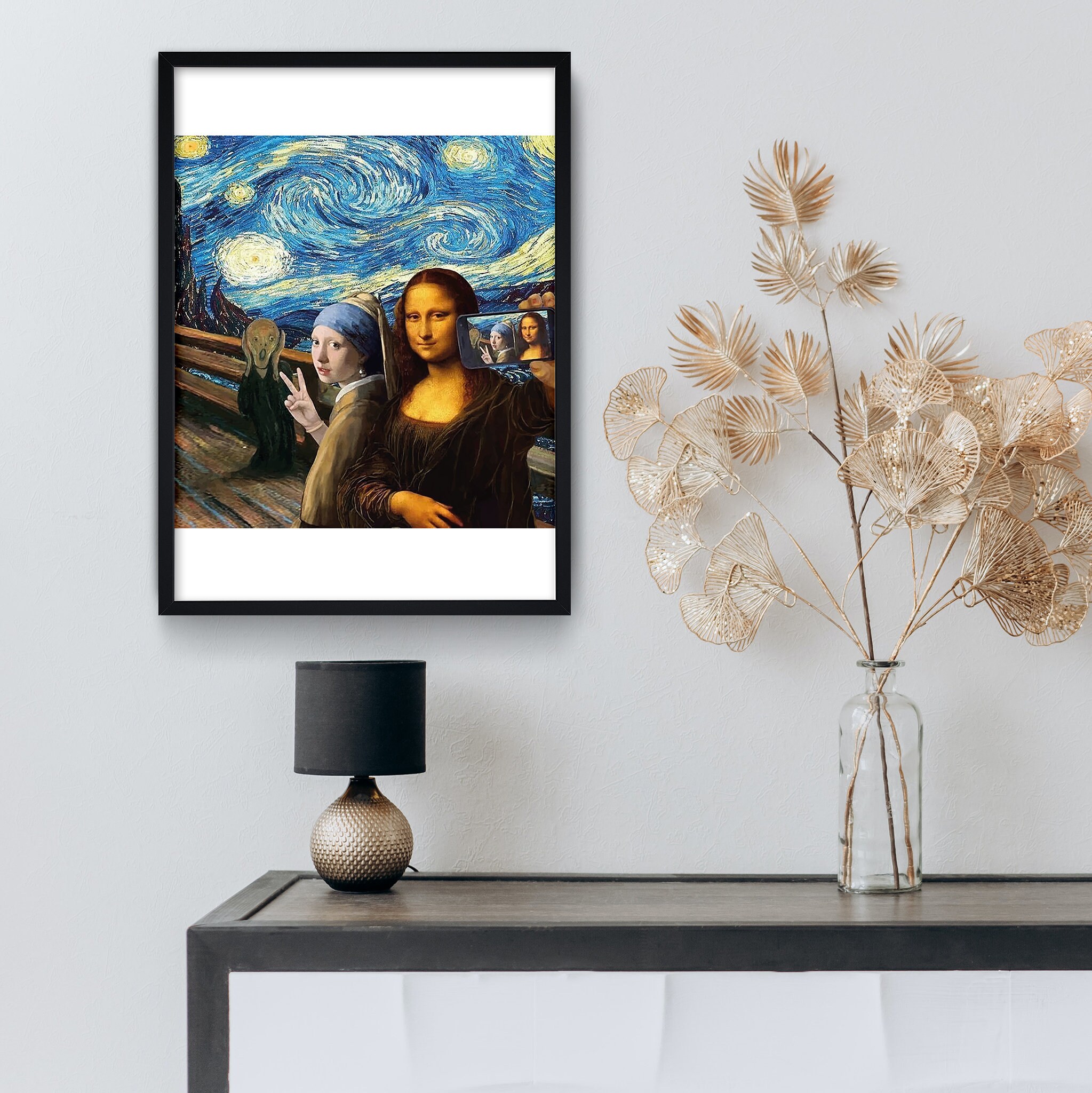 Mona Lisa Poster, the Scream Poster, Girl With a Pearl Earring Poster ...
