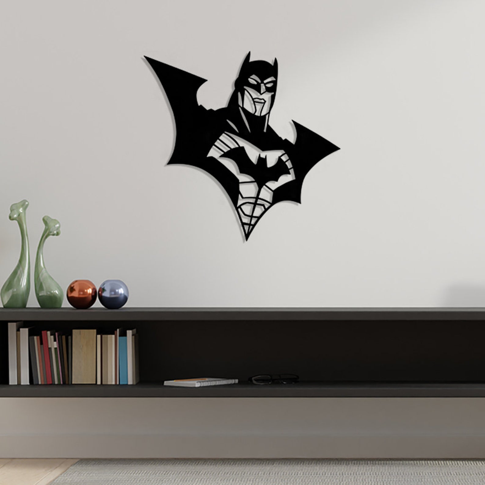 Batman Metal Wall Decor Batman costume wall signs Batman Etsy