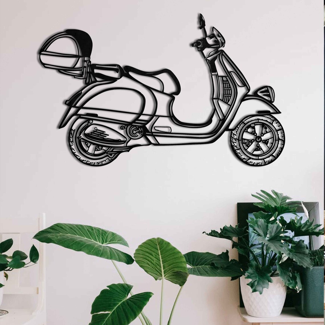 Vespa GTV metal wall decor Vespa wall art Vespa Scooter Etsy