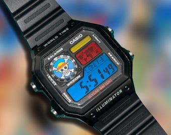 ルフィMOD - カシオA158シルバーデジタルウォッチをベースにした改造