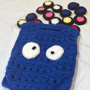 Cookie Monster Memory Game, gift for new brother/sister,  gift for toddler, 1st birthday gift, teaching game for girl/boy, washable toy
