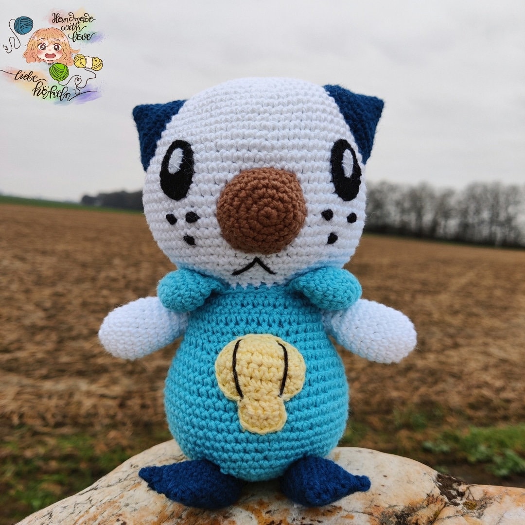 Pokemon PoKéMoN BO38245, Ottaro Figures  20 Cm , Realistically Designed Super Soft Lifelike Plush Toy For Cuddling And Loving Multicoloured