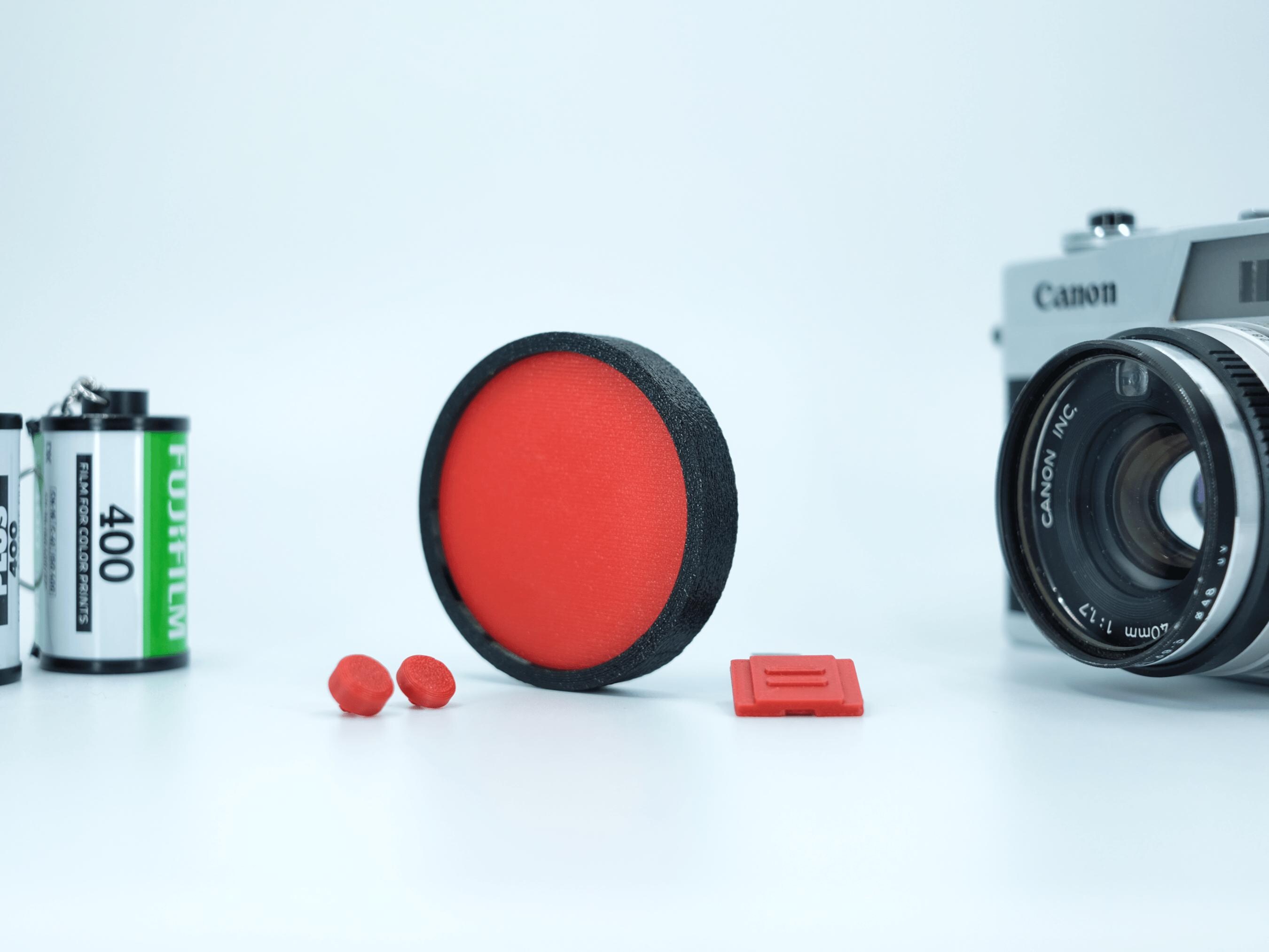 Canon Canonet QL17/QL19/GIII Camera Accessory RED Edition - Lens