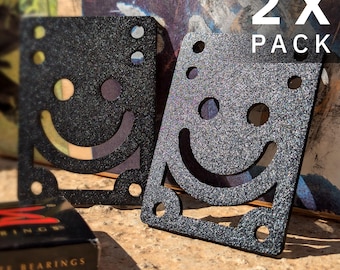 Eco-Friendly Skateboard Riser Pads: Recycled Shoe Material, Shock Absorbing (Pair)