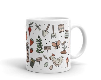 Gardening mug, garden coffee mug, gifts for gardening, Mother’s Day gift, gardening gifts