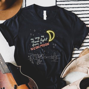 Neon moon shirt, western tees, western shirts, Western graphic tee, cowgirl shirt