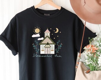 Homeschool shirt, homeschool day and night shirt, homeschool mama tee, home education shirt