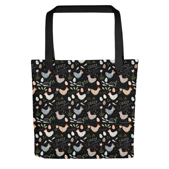 Chicken Tote bag, crazy chicken lady gifts, gifts for chicken lovers, chicken gifts