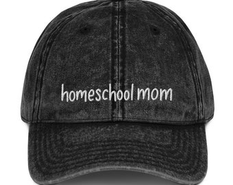 Homeschool mom hat Vintage  Cap, homeschool mama, gifts for homeschool moms