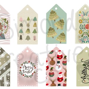 Christmas gift tags Printable, Christmas banner, Christmas card, Holiday tags, gift tags, gift tags for Christmas, C