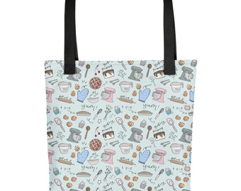 Baking Tote bag, pastry chef gifts, library bags, gifts for bakers
