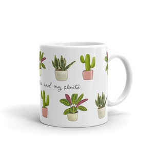 Plant lady mug, plant lover gift, flower pot mug, gardening gifts, plant love, plant parent, coffee and plants, pot head mug, birthday gift